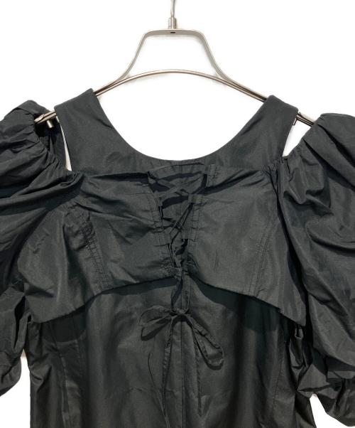PRANK PROJECT（プランクプロジェクト）PRANK PROJECT (プランクプロジェクト) Two-way Voluminous Taffeta Rompers ブラック サイズ:Freeの古着・服飾アイテム
