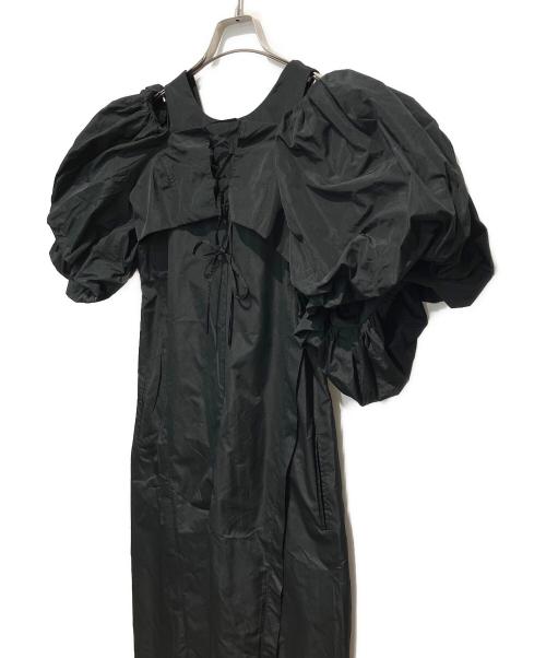 PRANK PROJECT（プランクプロジェクト）PRANK PROJECT (プランクプロジェクト) Two-way Voluminous Taffeta Rompers ブラック サイズ:Freeの古着・服飾アイテム