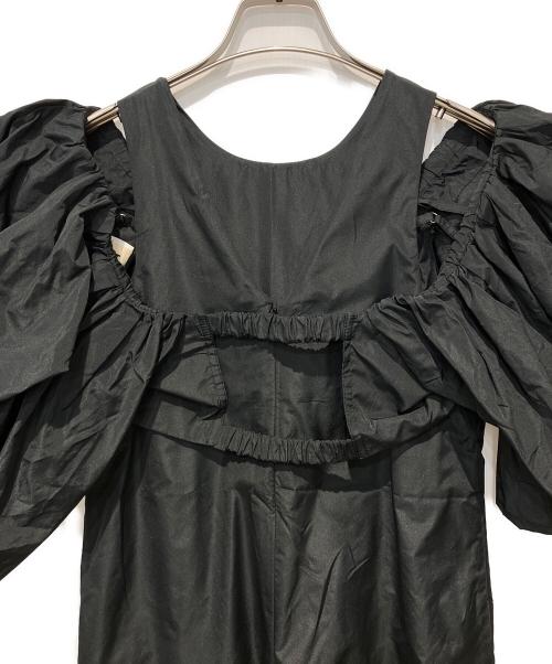 PRANK PROJECT（プランクプロジェクト）PRANK PROJECT (プランクプロジェクト) Two-way Voluminous Taffeta Rompers ブラック サイズ:Freeの古着・服飾アイテム