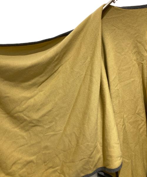 GUCCI（グッチ）GUCCI (グッチ) ウールショール グレー×イエローの古着・服飾アイテム