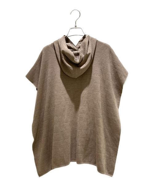 FENDI（フェンディ）FENDI (フェンディ) インサイド FFロゴ ウールポンチョ/Inside FF Logo Wool Poncho/FXX781 モカ サイズ:FREEの古着・服飾アイテム