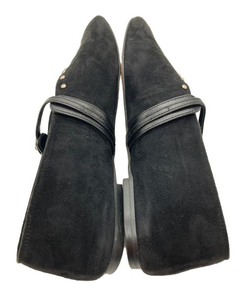 HEWN（ヒューン）HEWN (ヒューン) STUDS MARY JANES FLATS ブラック サイズ:SIZE 37の古着・服飾アイテム