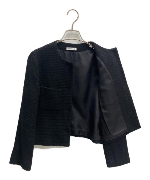 EVERYDAY I LIKE.（エヴリデイ アイ ライク）EVERYDAY I LIKE. (エヴリデイ アイ ライク) Tweed Blazer ブラック サイズ:freeの古着・服飾アイテム