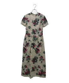 RED VALENTINO（レッドヴァレンティノ）の古着「フラワーレースワンピース」｜ベージュ
