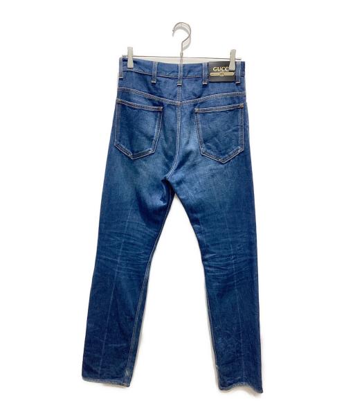 GUCCI（グッチ）GUCCI (グッチ) Eco Washed Organic Denim Trousers インディゴ サイズ:28の古着・服飾アイテム
