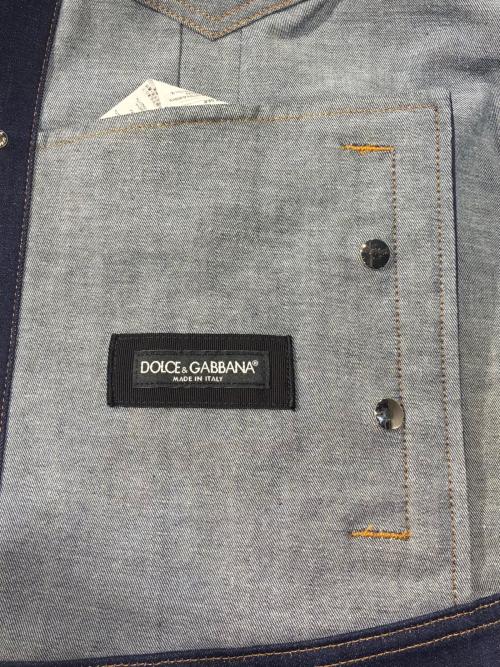 DOLCE & GABBANA（ドルチェ＆ガッバーナ）DOLCE & GABBANA (ドルチェ＆ガッバーナ) デニムジャケット インディゴ サイズ:50の古着・服飾アイテム
