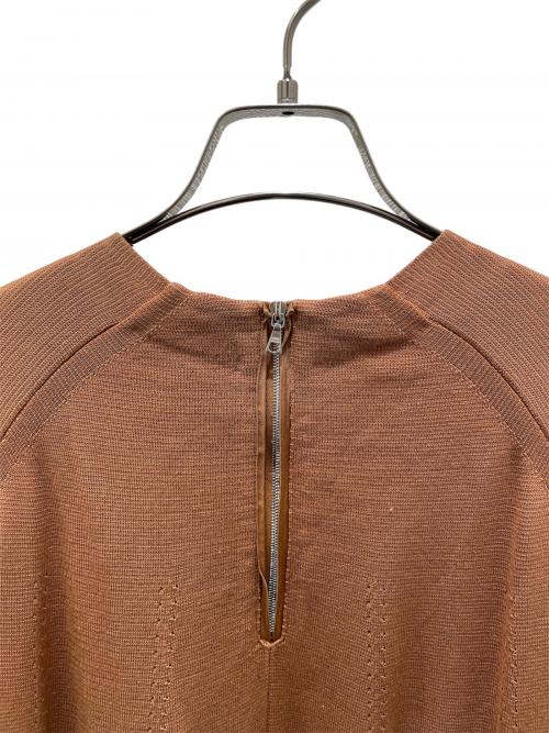 DRAWER（ドゥロワー）DRAWER (ドゥロワー) 14Gミラノ編みノースリーブワンピース ブラウン サイズ:FREEの古着・服飾アイテム