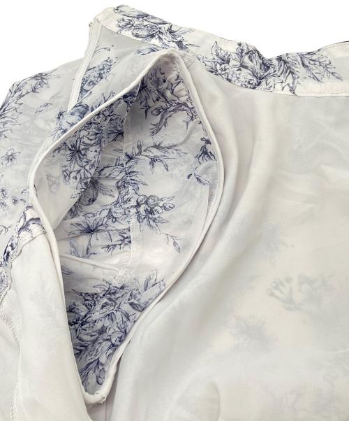 Snidel（スナイデル）Snidel (スナイデル) アーガンギャザーパフスリーブワンピース ネイビーの古着・服飾アイテム