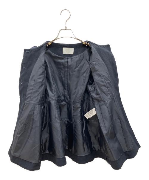 CELFORD（セルフォード）CELFORD (セルフォード) ペプラムハーフスリーブジャケット ネイビー サイズ:36の古着・服飾アイテム