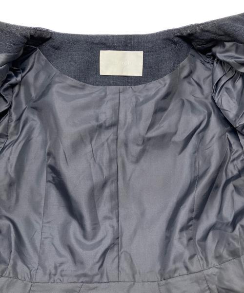 CELFORD（セルフォード）CELFORD (セルフォード) ペプラムハーフスリーブジャケット ネイビー サイズ:36の古着・服飾アイテム