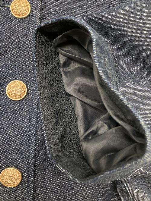 CELFORD（セルフォード）CELFORD (セルフォード) ペプラムハーフスリーブジャケット ネイビー サイズ:36の古着・服飾アイテム
