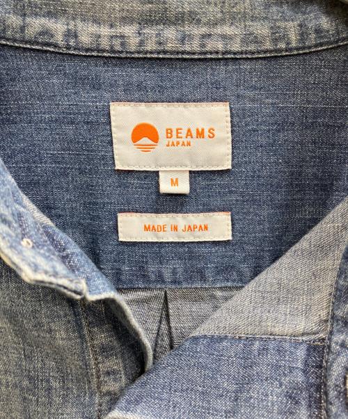 BEAMS JAPAN（ビームスジャパン）BEAMS JAPAN (ビームスジャパン) エイジング デニムシャツ ユーズドインディゴ サイズ:Mの古着・服飾アイテム