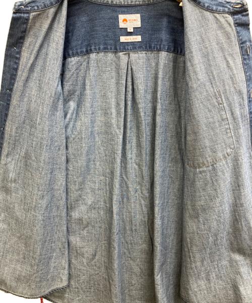 BEAMS JAPAN（ビームスジャパン）BEAMS JAPAN (ビームスジャパン) エイジング デニムシャツ ユーズドインディゴ サイズ:Mの古着・服飾アイテム
