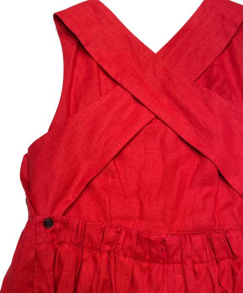 MYLAN（マイラン）MYLAN (マイラン) Back-Cross Long Dress Cherry Red サイズ:Ｆの古着・服飾アイテム