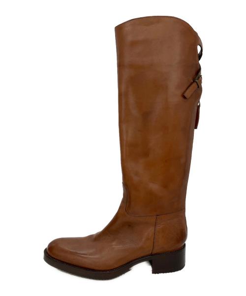 SARTORE（サルトル）SARTORE (サルトル) バックジップジョッキーブーツ ブラウン サイズ:36の古着・服飾アイテム