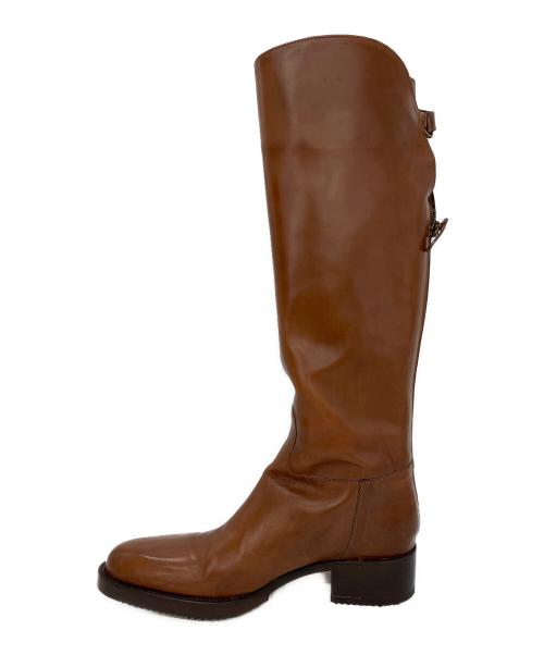 SARTORE（サルトル）SARTORE (サルトル) バックジップジョッキーブーツ ブラウン サイズ:36の古着・服飾アイテム