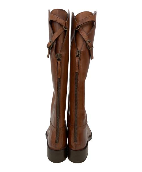 SARTORE（サルトル）SARTORE (サルトル) バックジップジョッキーブーツ ブラウン サイズ:36の古着・服飾アイテム