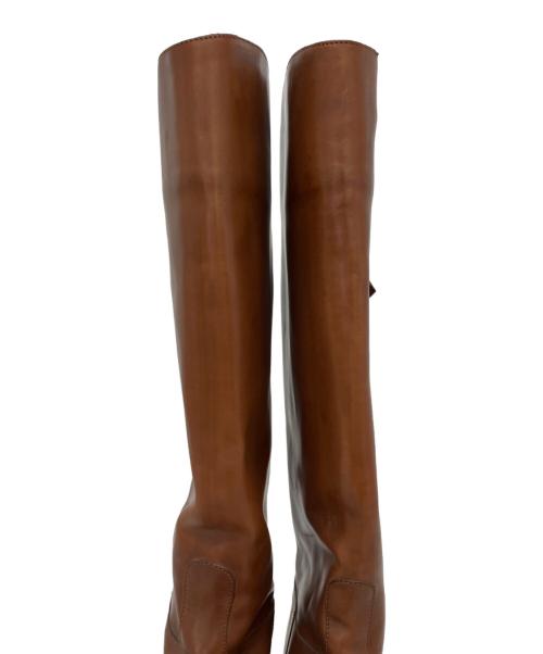 SARTORE（サルトル）SARTORE (サルトル) バックジップジョッキーブーツ ブラウン サイズ:36の古着・服飾アイテム