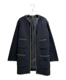 MUSE de Deuxieme Classe（ミューズ ドゥーズィエム クラス）の古着「chain tweed JK」｜ブラック