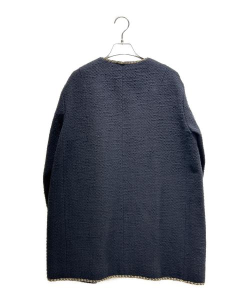 MUSE de Deuxieme Classe（ミューズ ドゥーズィエム クラス）MUSE de Deuxieme Classe (ミューズ ドゥーズィエム クラス) chain tweed JK ブラック サイズ:Fの古着・服飾アイテム