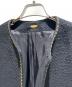 中古・古着 MUSE de Deuxieme Classe (ミューズ ドゥーズィエム クラス) chain tweed JK ブラック サイズ:F：25000円