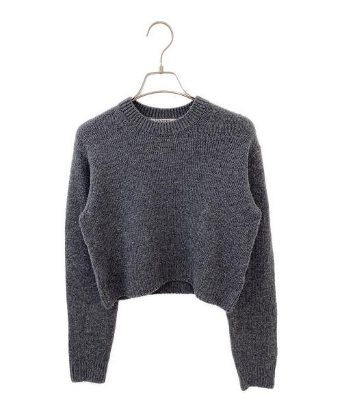 AURALEE（オーラリー）AURALEE (オーラリー) WOOL CASHMERE SILK KNIT SHORT P/O グレー サイズ:1の古着・服飾アイテム