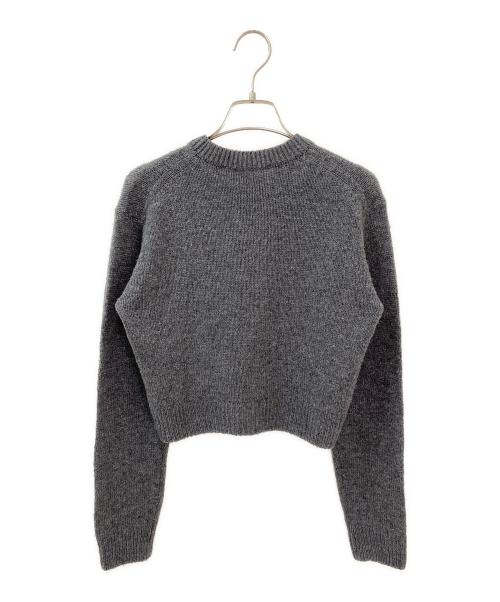 AURALEE（オーラリー）AURALEE (オーラリー) WOOL CASHMERE SILK KNIT SHORT P/O グレー サイズ:1の古着・服飾アイテム