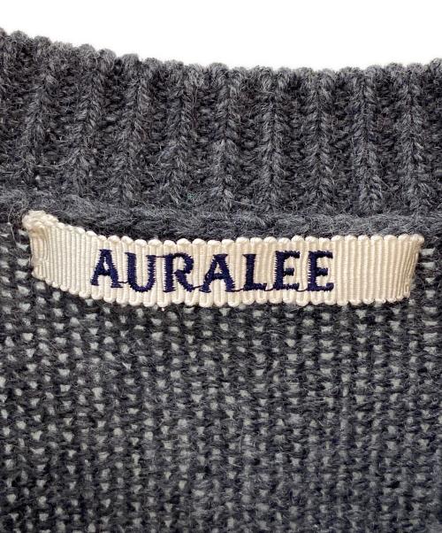 AURALEE（オーラリー）AURALEE (オーラリー) WOOL CASHMERE SILK KNIT SHORT P/O グレー サイズ:1の古着・服飾アイテム