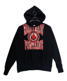 READYMADE（レディメイド）の古着「HOODIE(R.MUTT)」｜ブラック×レッド
