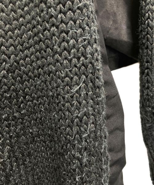sacai（サカイ）sacai (サカイ) ドッキング シルク混 カーディガン ブラック サイズ:2の古着・服飾アイテム