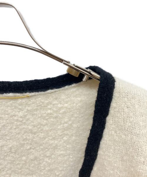 L'appartement（アパルトモン）L'appartement (アパルトモン) Bicolor Knit Cardigan ホワイト サイズ:Freeの古着・服飾アイテム