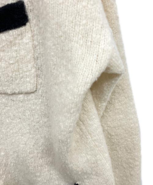 L'appartement（アパルトモン）L'appartement (アパルトモン) Bicolor Knit Cardigan ホワイト サイズ:Freeの古着・服飾アイテム