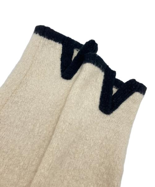 L'appartement（アパルトモン）L'appartement (アパルトモン) Bicolor Knit Cardigan ホワイト サイズ:Freeの古着・服飾アイテム