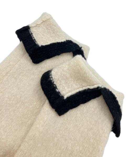 L'appartement（アパルトモン）L'appartement (アパルトモン) Bicolor Knit Cardigan ホワイト サイズ:Freeの古着・服飾アイテム