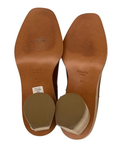 CELINE（セリーヌ）CELINE (セリーヌ) チャンキーヒールパンプス ブラウン サイズ:37の古着・服飾アイテム