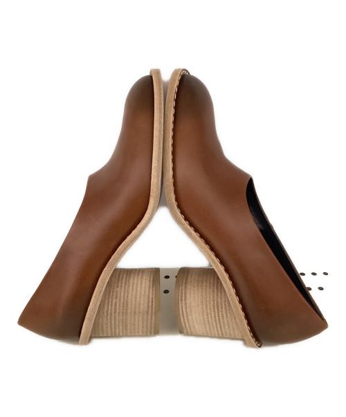 CELINE（セリーヌ）CELINE (セリーヌ) チャンキーヒールパンプス ブラウン サイズ:37の古着・服飾アイテム