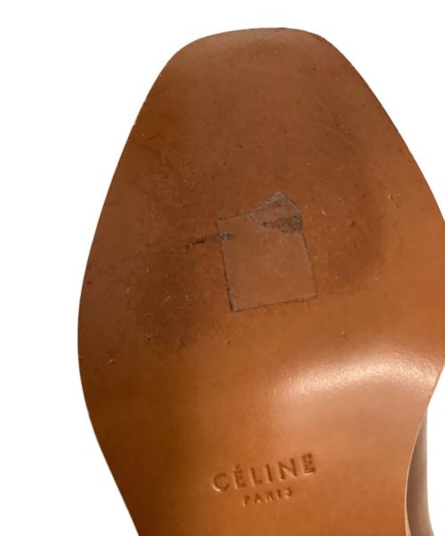CELINE（セリーヌ）CELINE (セリーヌ) チャンキーヒールパンプス ブラウン サイズ:37の古着・服飾アイテム