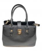 FURLAフルラ）の古着「レザー2WAYショルダーバッグ」｜ブラック