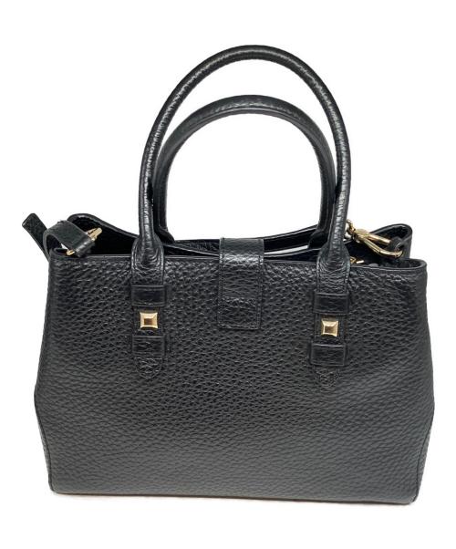 FURLA（フルラ）FURLA (フルラ) レザー2WAYショルダーバッグ ブラックの古着・服飾アイテム