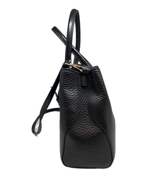 FURLA（フルラ）FURLA (フルラ) レザー2WAYショルダーバッグ ブラックの古着・服飾アイテム
