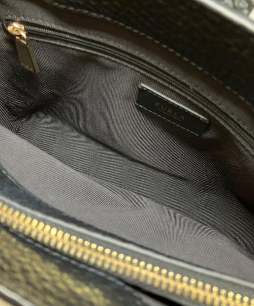 FURLA（フルラ）FURLA (フルラ) レザー2WAYショルダーバッグ ブラックの古着・服飾アイテム