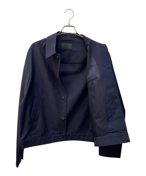 PRADA（プラダ）PRADA (プラダ) モヘア ウール ブルゾンジャケット ネイビー サイズ:50の古着・服飾アイテム