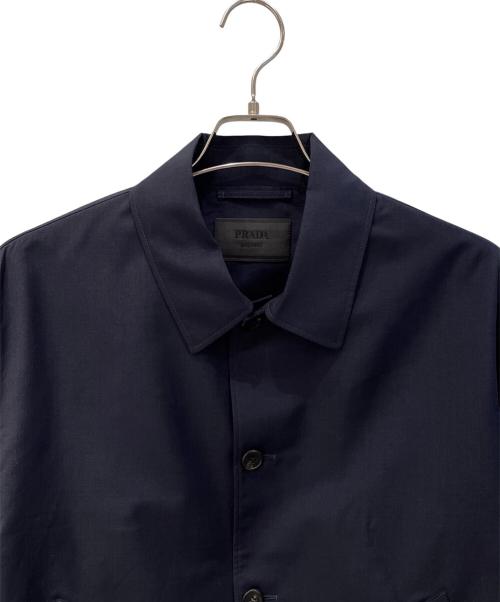 PRADA（プラダ）PRADA (プラダ) モヘア ウール ブルゾンジャケット ネイビー サイズ:50の古着・服飾アイテム