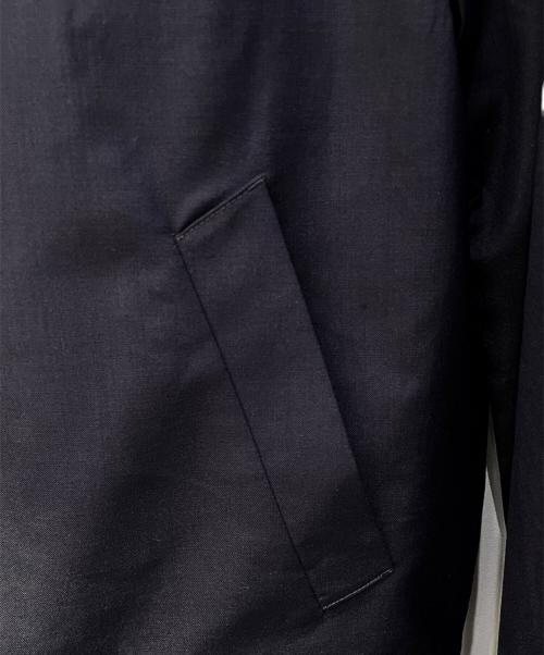 PRADA（プラダ）PRADA (プラダ) モヘア ウール ブルゾンジャケット ネイビー サイズ:50の古着・服飾アイテム