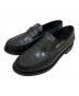PRADA（プラダ）の古着「ブラッシュドレザー ローファー」｜ブラック