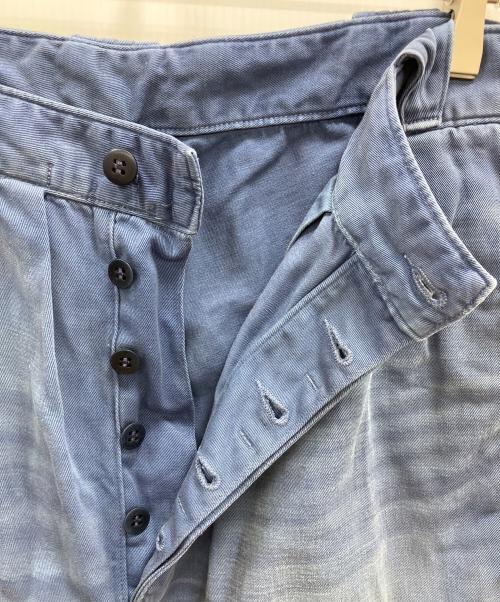 POLO RALPH LAUREN（ポロ・ラルフローレン）POLO RALPH LAUREN (ポロ・ラルフローレン) ストレート フィット ディストレスト ツイル パンツ ネイビー サイズ:W30の古着・服飾アイテム