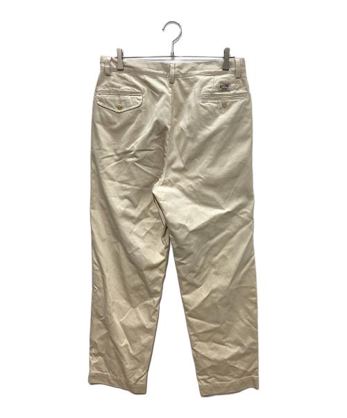 POLO RALPH LAUREN（ポロ・ラルフローレン）POLO RALPH LAUREN (ポロ・ラルフローレン) Whitman リラックス フィット プリーテッド チノ パンツ ベージュ サイズ:76cm (W30)の古着・服飾アイテム