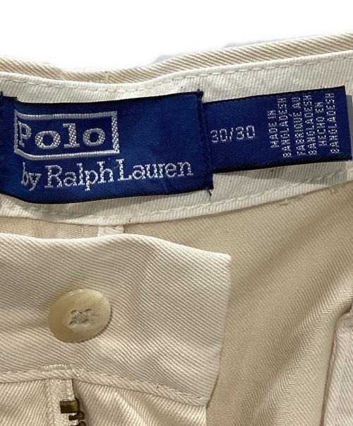 POLO RALPH LAUREN（ポロ・ラルフローレン）POLO RALPH LAUREN (ポロ・ラルフローレン) Whitman リラックス フィット プリーテッド チノ パンツ ベージュ サイズ:76cm (W30)の古着・服飾アイテム