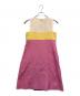 VALENTINO (ヴァレンティノ) ノースリーブワンピース ベージュ×ピンク サイズ:40：7000円