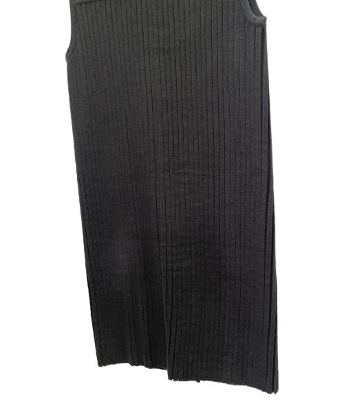 HERMES（エルメス）HERMES (エルメス) ノースリーブカシミヤニットワンピース ブラック サイズ:34の古着・服飾アイテム